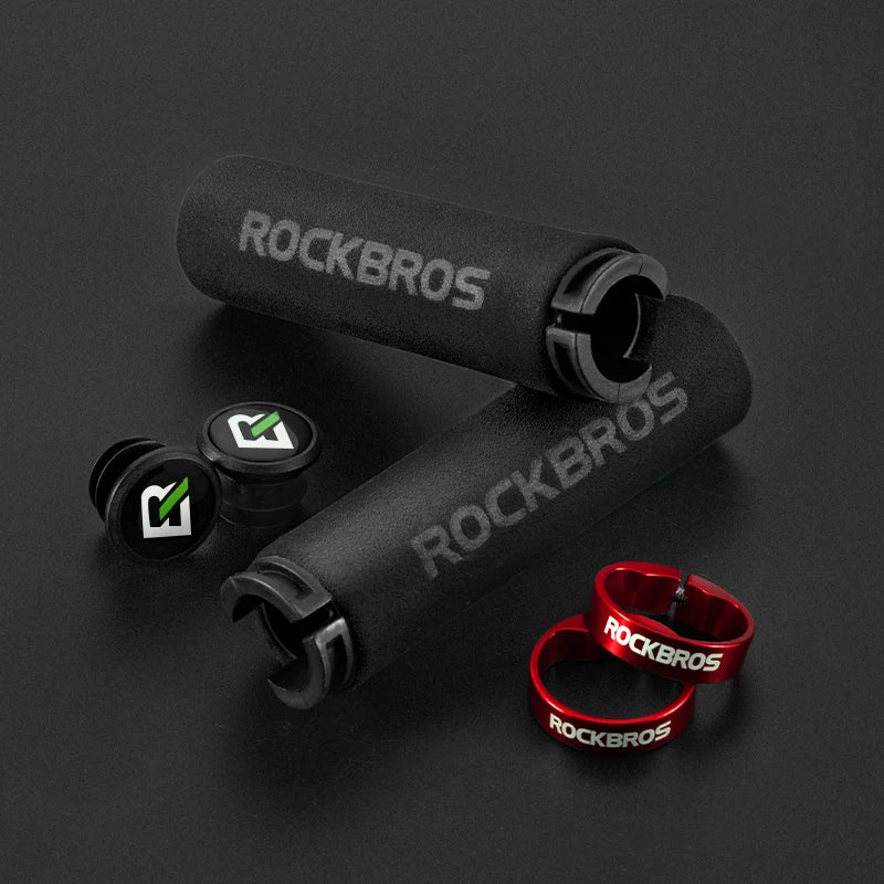 ROCKBROS lock-on silicone sponge handlebar grips
