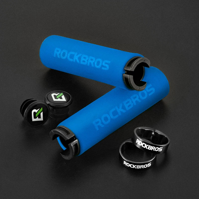 ROCKBROS lock-on silicone sponge handlebar grips