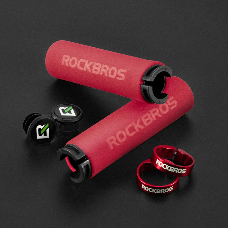 ROCKBROS lock-on silicone sponge handlebar grips